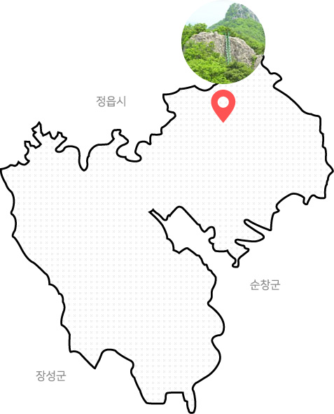 불출봉 위치도