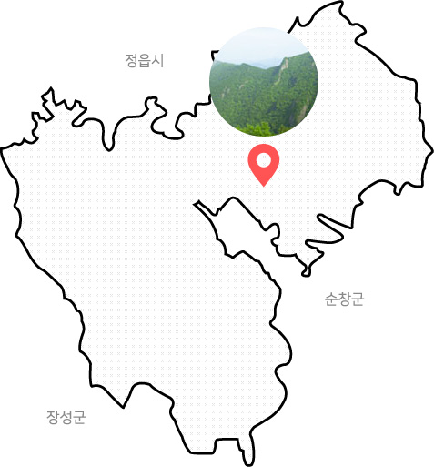 까치봉 위치도