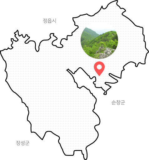 신선봉 위치도