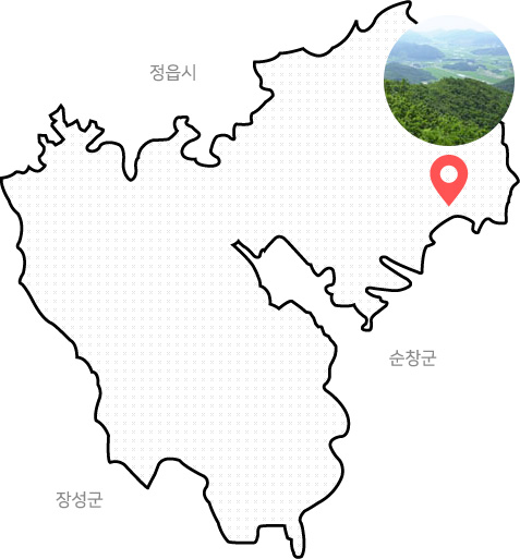 장군봉 위치도