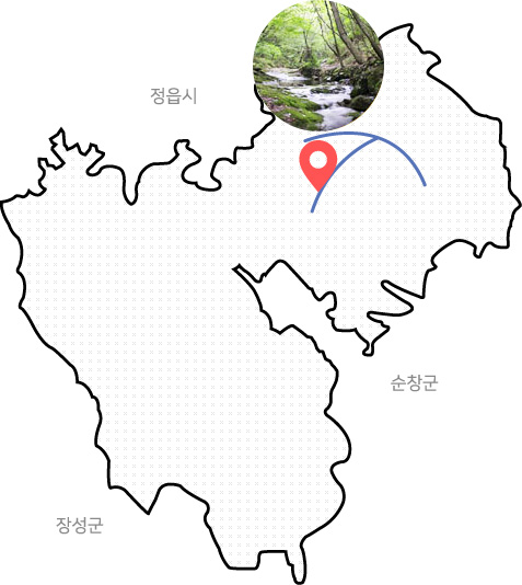 금선계곡 위치도