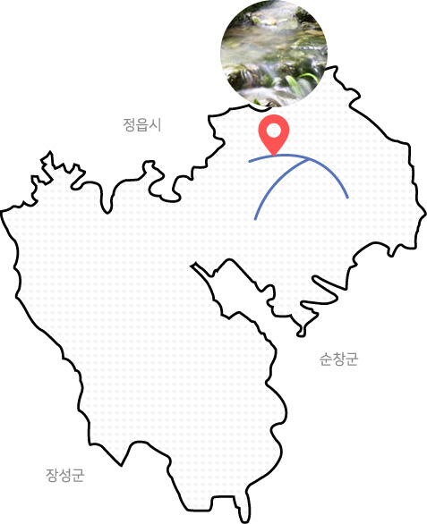 원적계곡 위치도