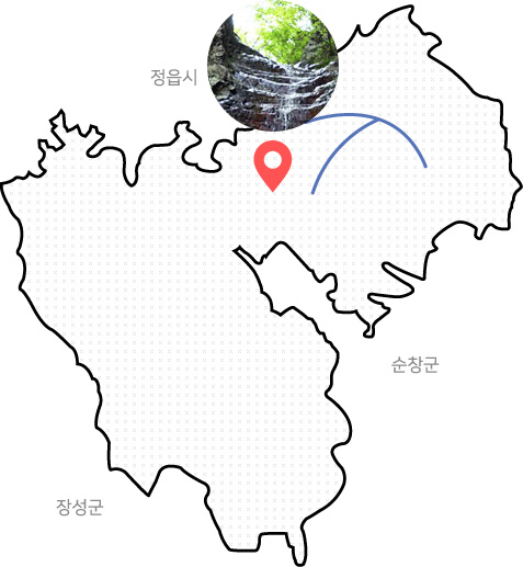 금선폭포 위치도