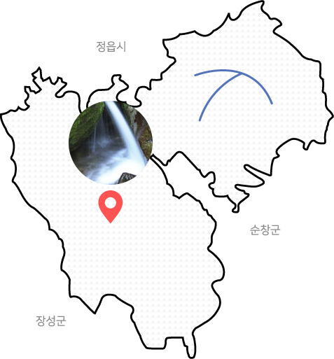 몽계폭포 위치도