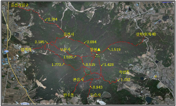 두승산 등산로 이미지