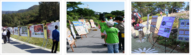 유색벼 아트경관 전시