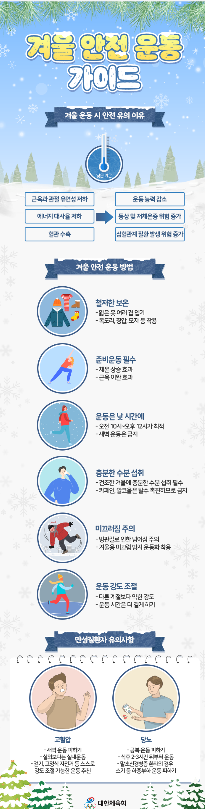 겨울 안전 운동 가이드