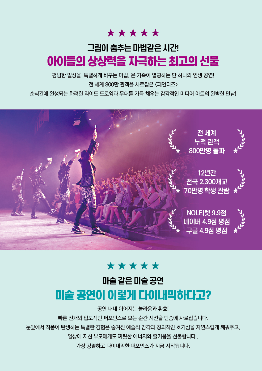 미술공연 <페인터즈> 우수작 초청공연 관람 안내
