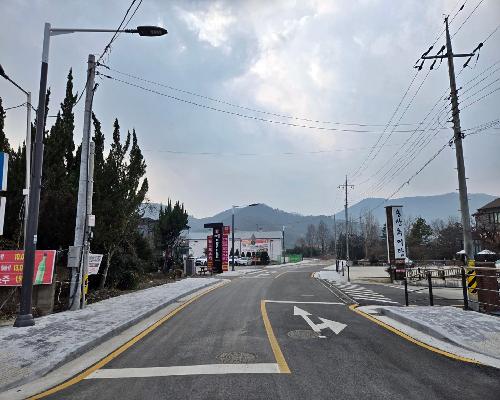 정읍시, 송산동 도시계획도로 준공…안전한 도로환경 조성