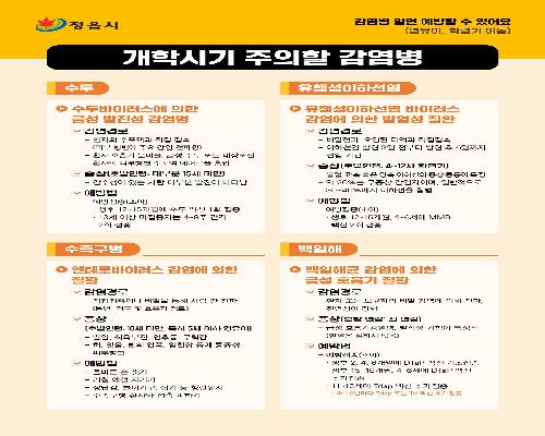 정읍시보건소, 새 학기 ‘호흡기 감염병 주의보’ 예방 수칙 준수 당부