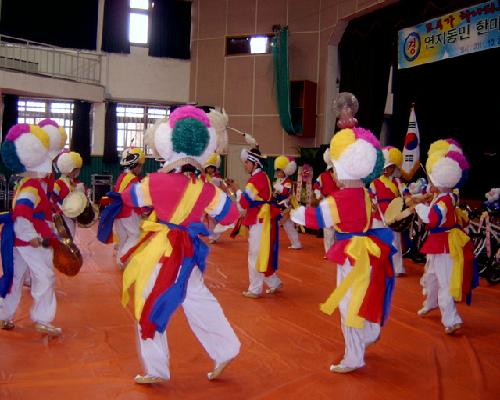 연지동민 한마당 체육대회-연지농악단 축하공연