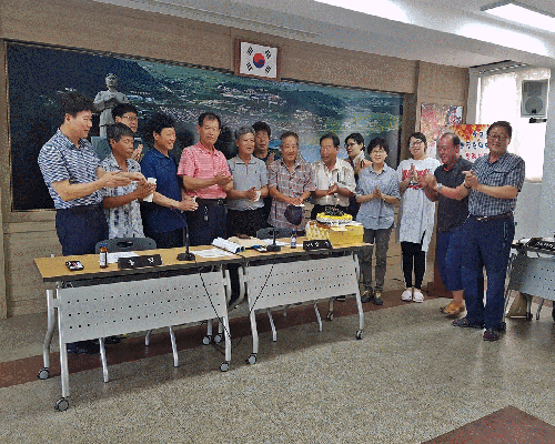 상교동 통장협의회, 통장 및 직원 생일축하 행사