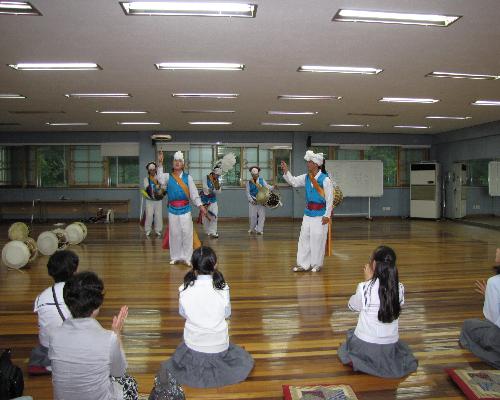 일본 나리타시 중학생 방문에 따른 시립농악단 공연 및 체험