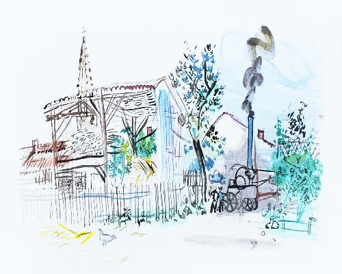 라울 뒤피(Raoul Dufy), <탈곡 (Le battage)>