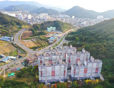 장명동 영창파크타운아파트 주변 2019년